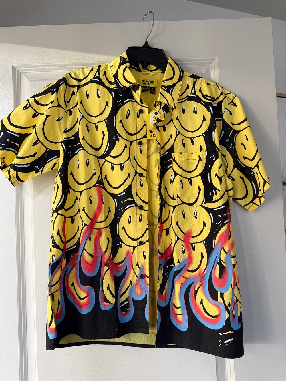 Chinatown Market x Smiley Button Up Cotton Shirt - Men’s Small